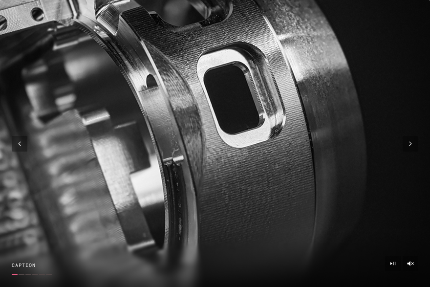 close-up of a CNC-milled Lupine aluminum housings