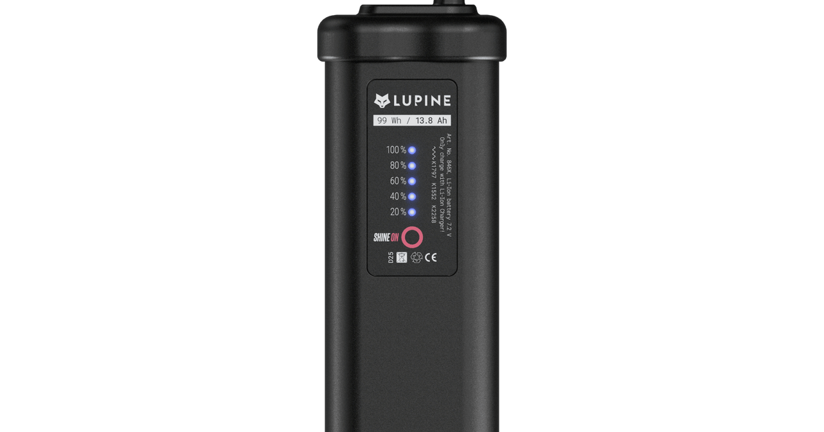 13.8 Ah SmartCore battery | Lupine Lighting Systems GmbH