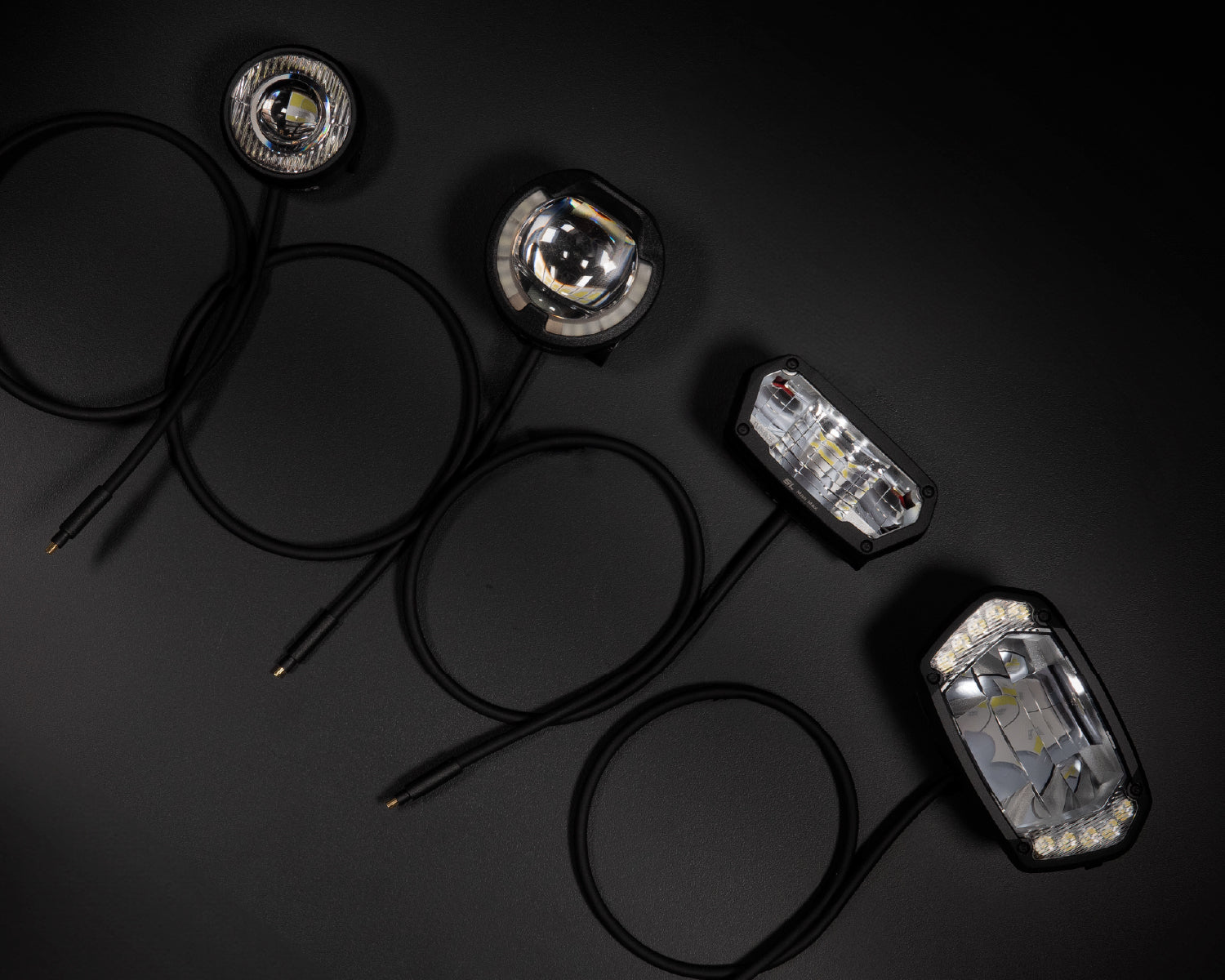 Lupine lights and components – detail view