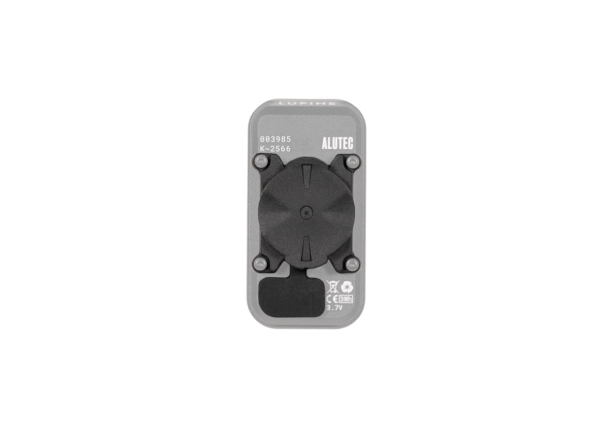 Lupine Rotlicht Pro StVZO rear view with the Garmin adapter pre-fitted