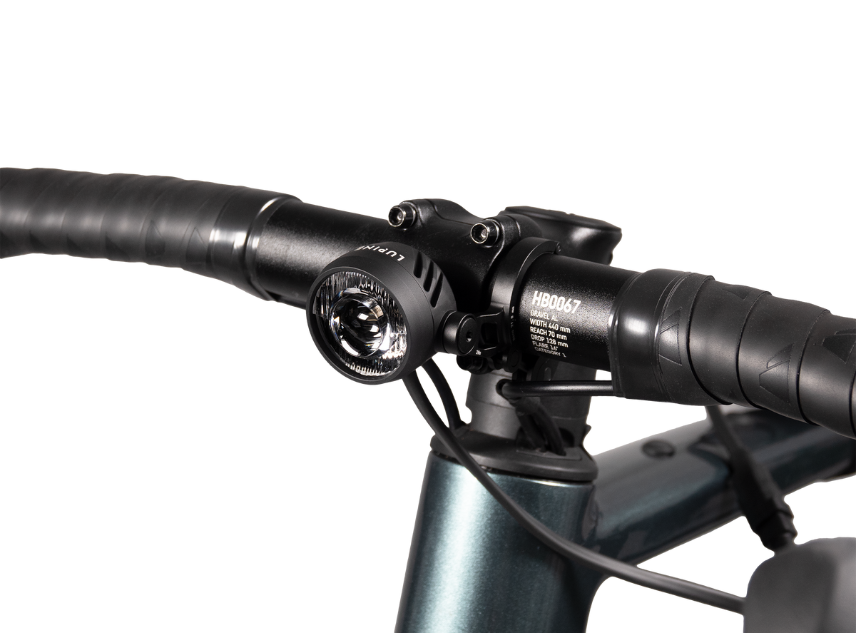 Lupine SL Nano AF, close-up from the left showing the TIR lens