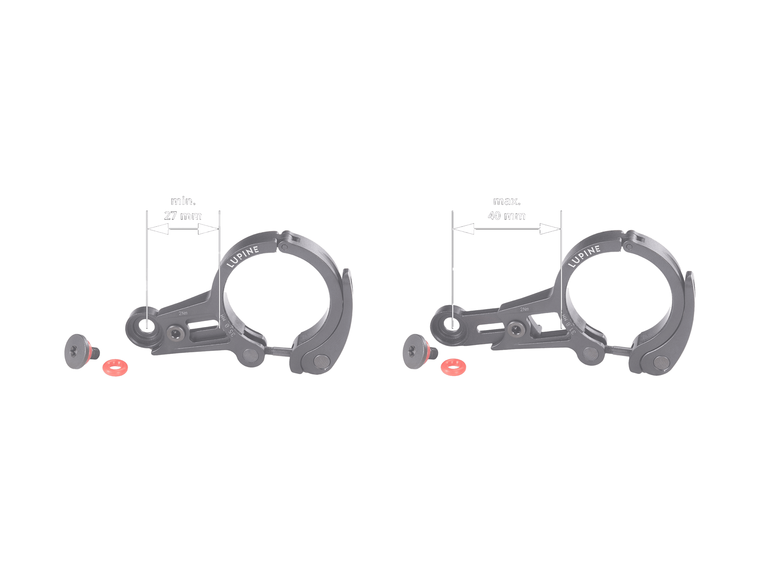 Flexmount Schnellspanner – Maßzeichnung | Flexmount quick release – dimensional drawing